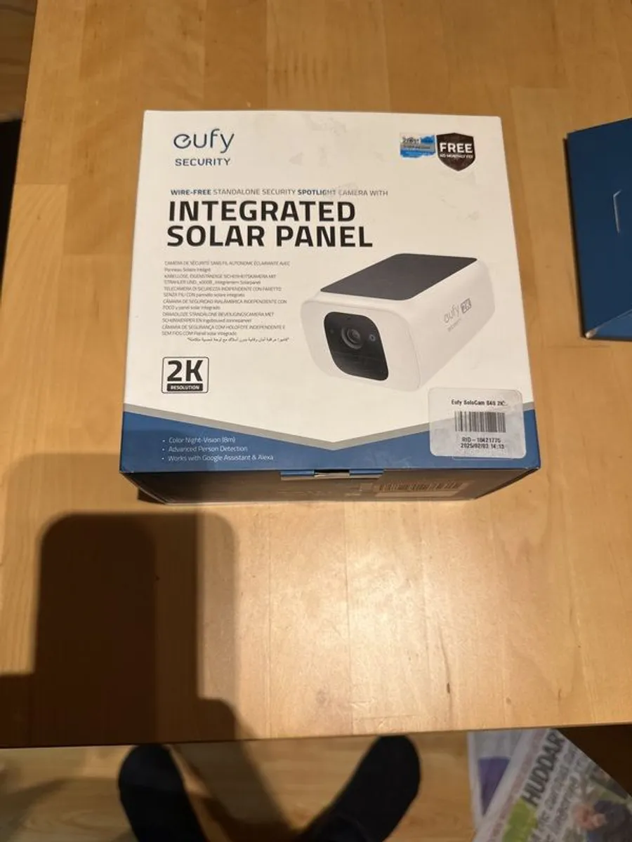 Eufy Integrated solar panel security camera S40 - Image 1