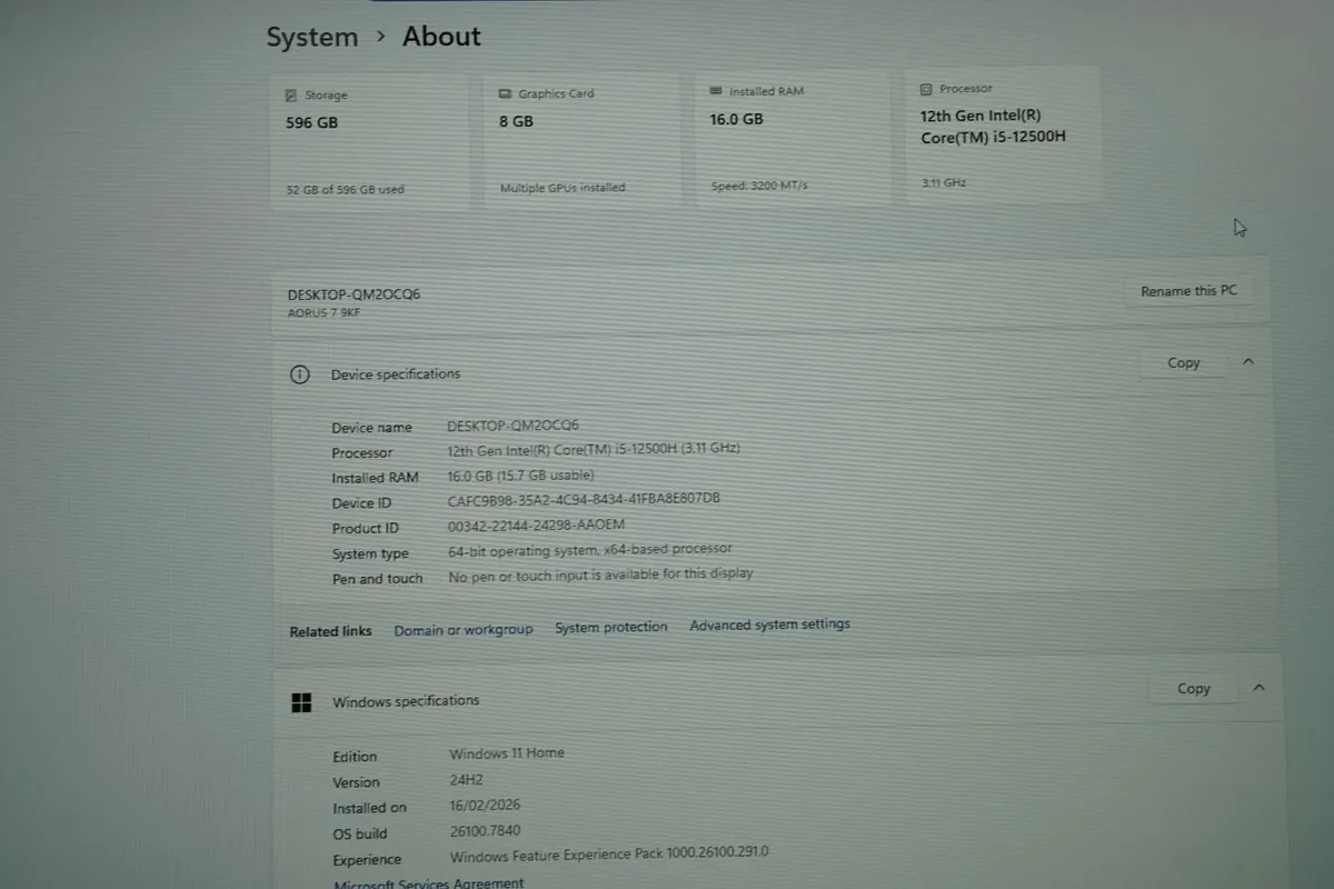 Gigabyte Aorus 17.3" 360Hz Gaming Laptop |RTX 4060 - Image 2