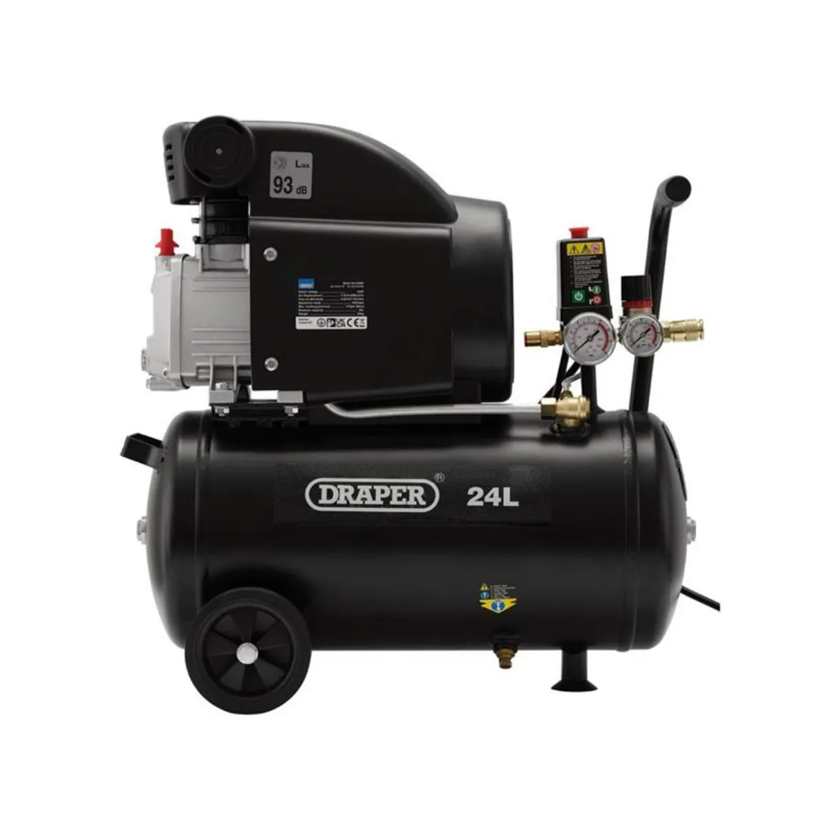 Draper Direct Drive Air Compressor 2HP 1.5KW 24L - Image 2