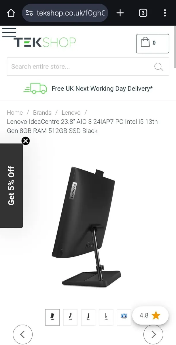 Lenovo AIO 24INCH i5 ,13th generation desktop pc @ - Image 1