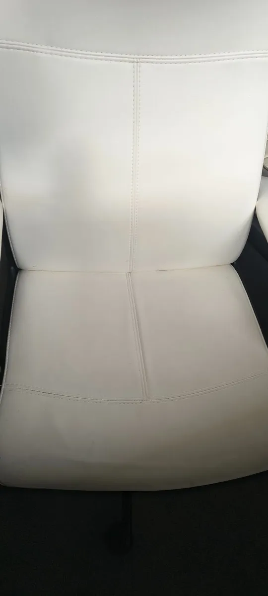 Desk Chair Ikea White Used - Image 3