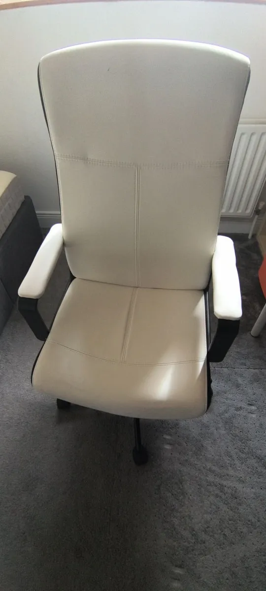 Desk Chair Ikea White Used - Image 1