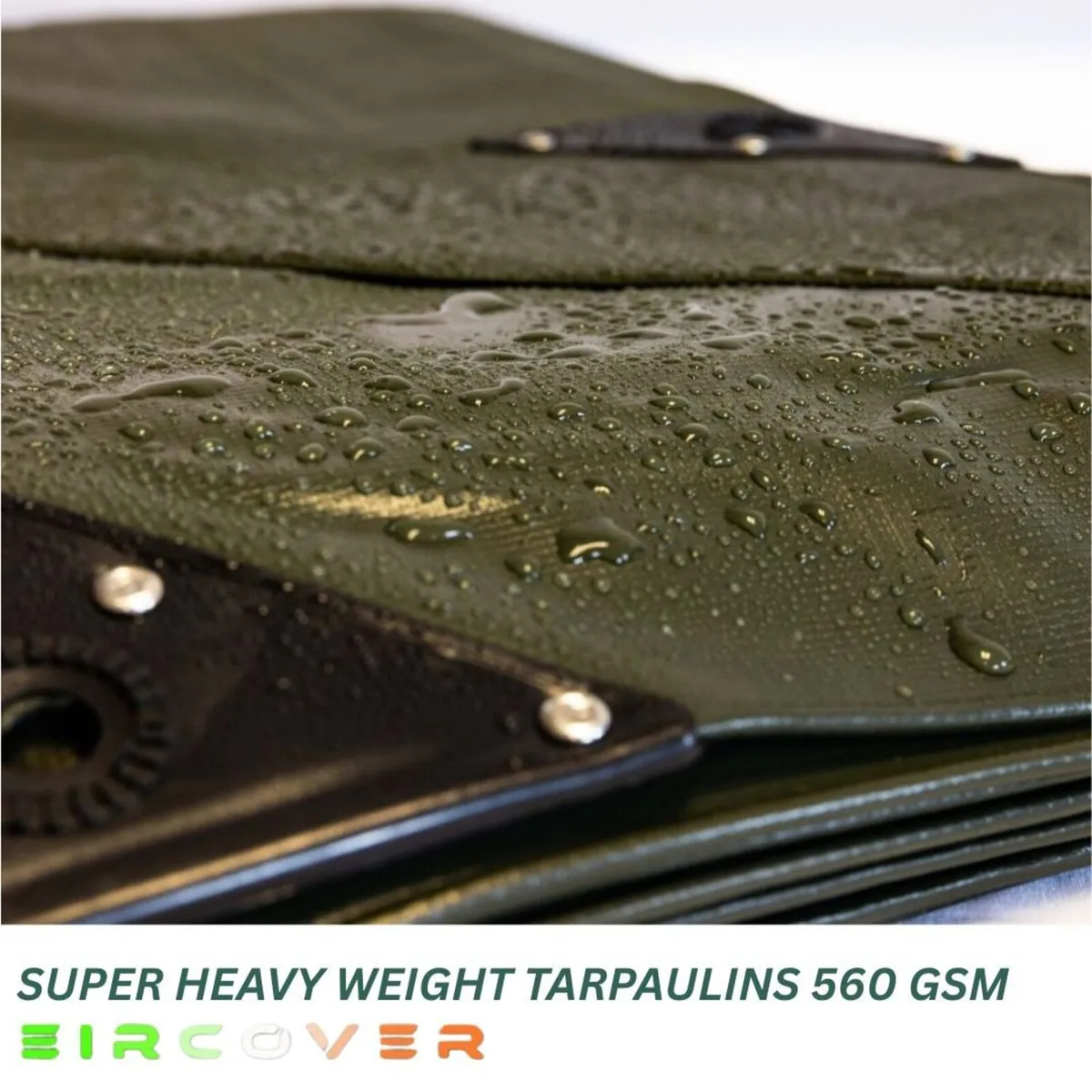 Super Heavy Weight Tarpaulin 3m x 3m  560 gsm PVC - Image 2