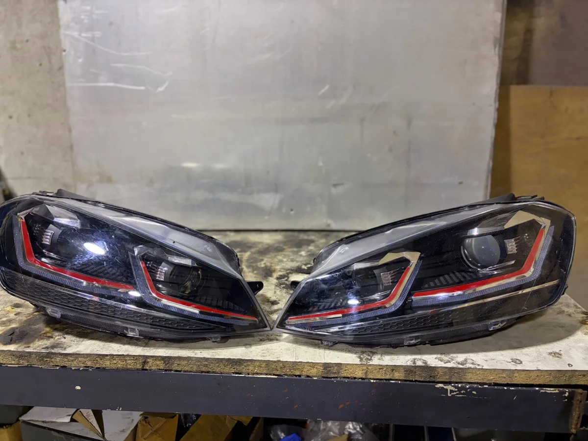 VW GOLF MK7 GTI UPGRADED LED HEADLIGHTS NEW