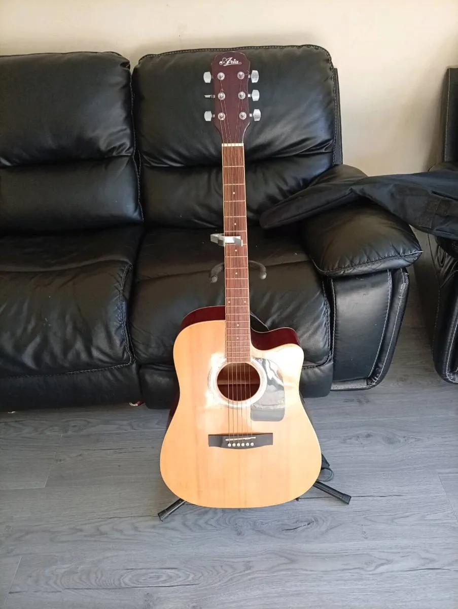 Aria electric acoustic guitar