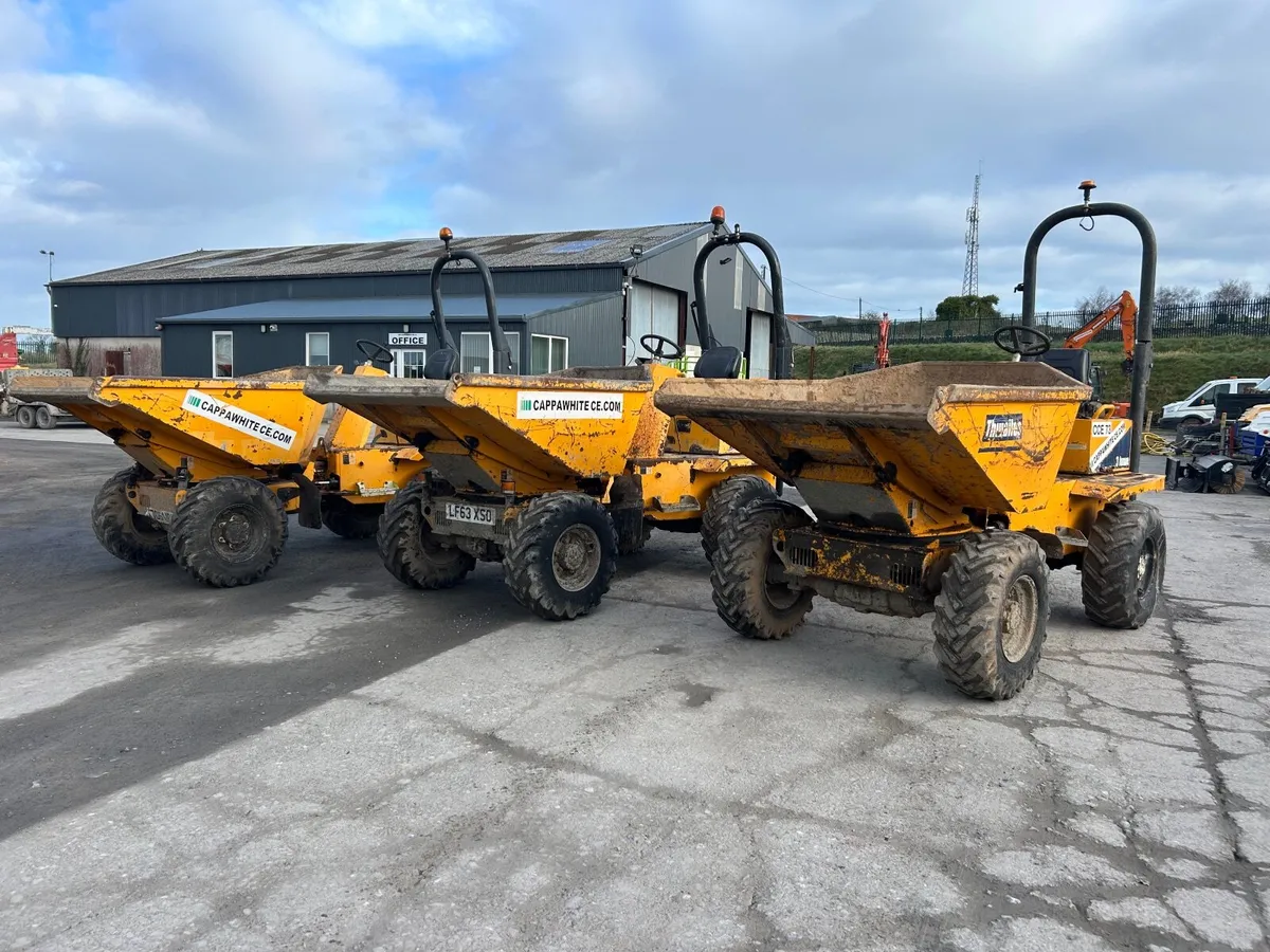 Thwaites 3 ton swivel dumper choice of - Image 1