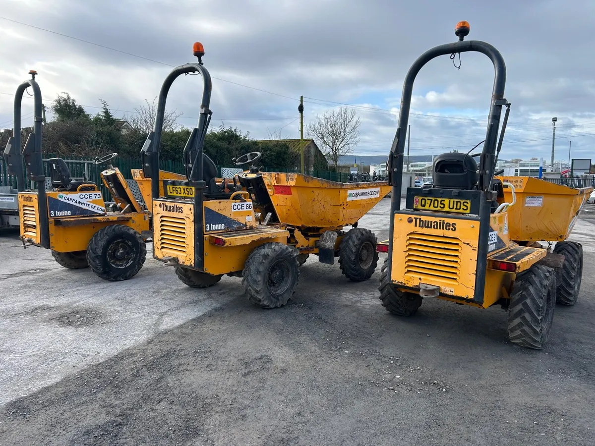 Thwaites 3 ton swivel dumper choice of - Image 2