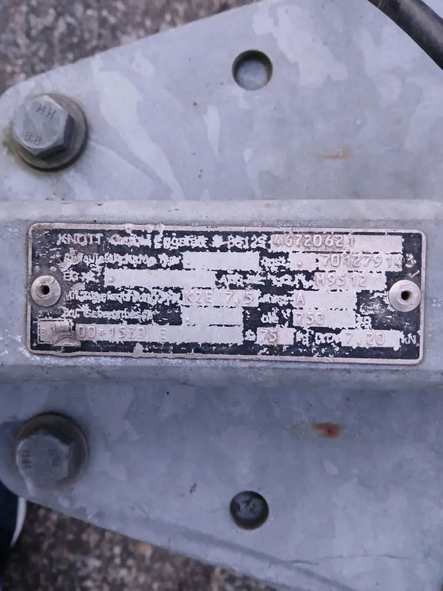 Galvanised chassis   trailer 12foot x 5foot - Image 3