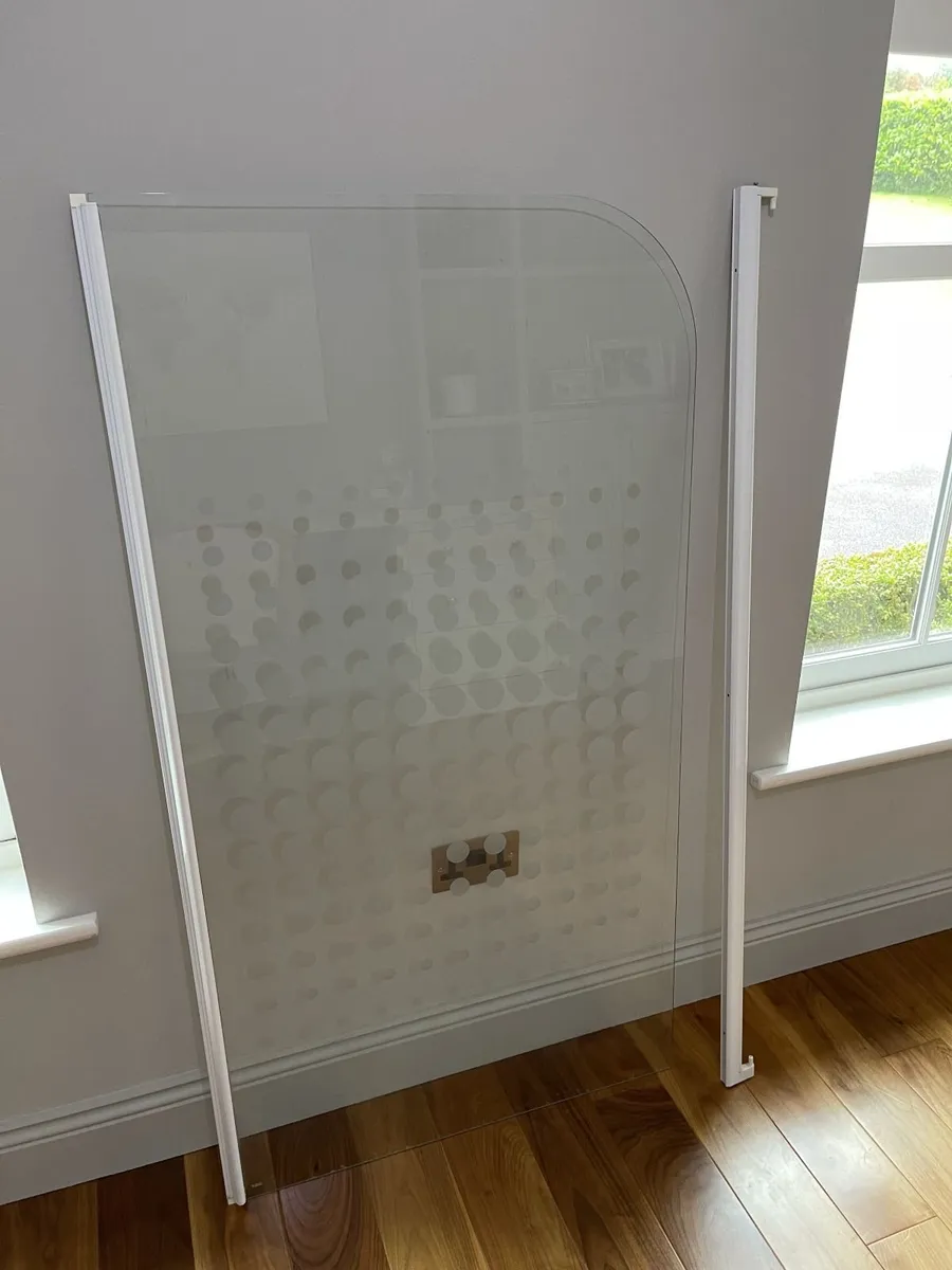 Glass over bath shower screen - Image 3