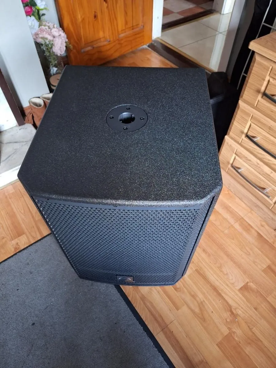 2 Wharfedale active 15 inch subs with covers - Image 3