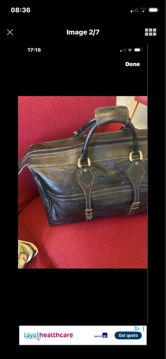 Large Leather Hold-all - Image 2