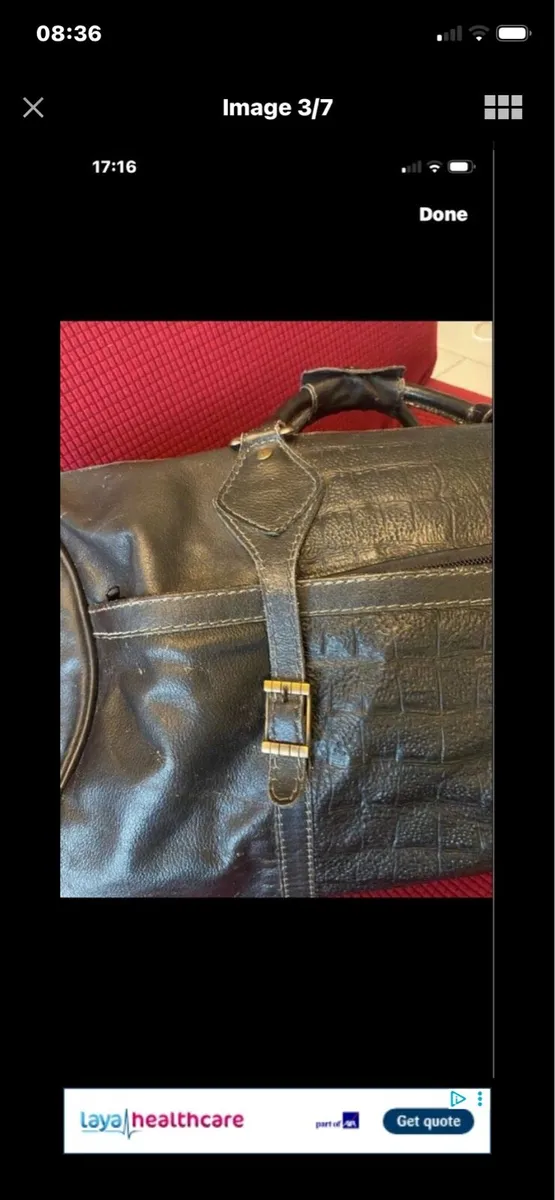 Large Leather Hold-all - Image 3