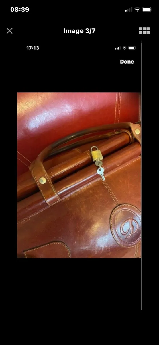 Very Large Quality Leather Hold-all - Image 3