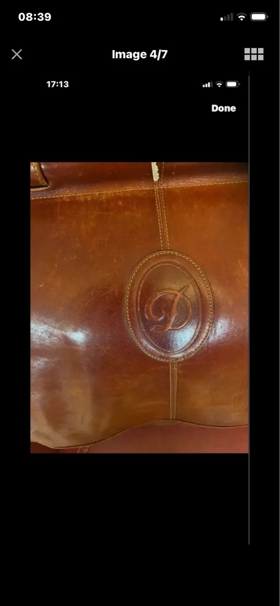Very Large Quality Leather Hold-all - Image 4