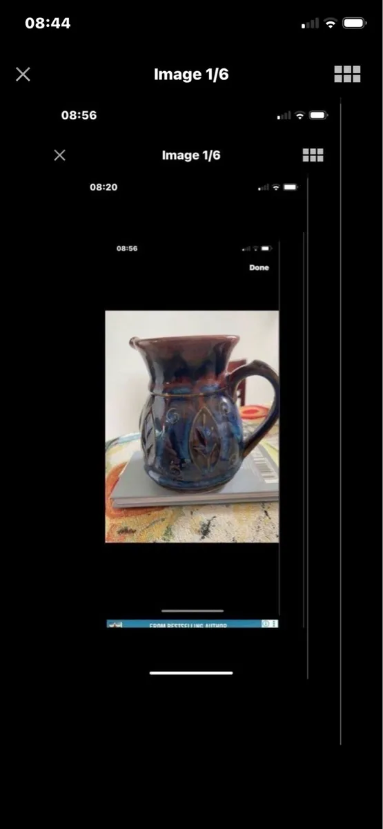 Colm De Ris Celtic Pottery Jug - Image 1