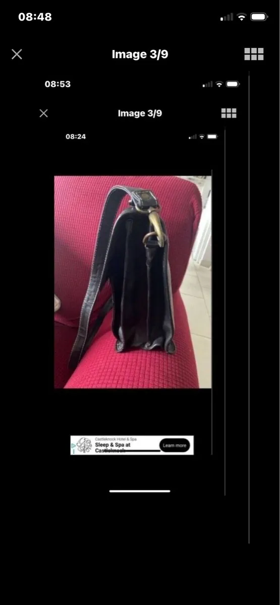 Hexagona Leather Shoulder bag - Image 3