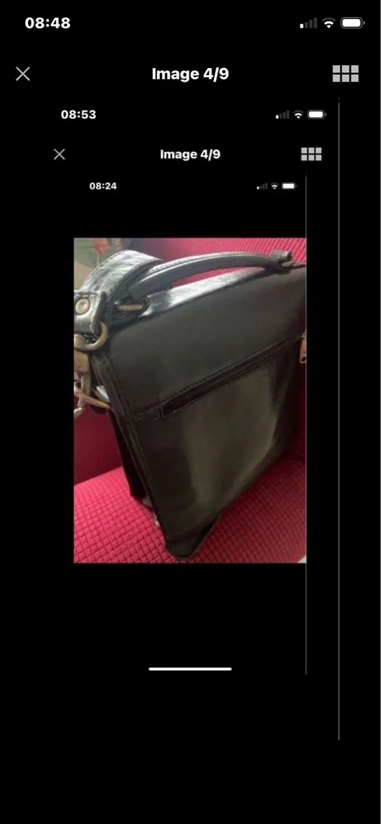 Hexagona Leather Shoulder bag - Image 4