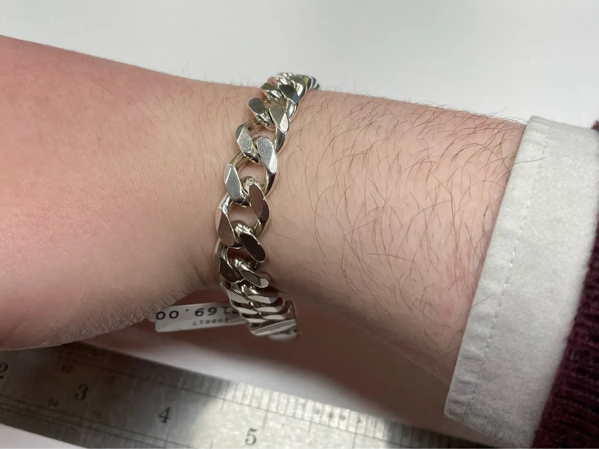 Mens silver 925 braclet - Image 4
