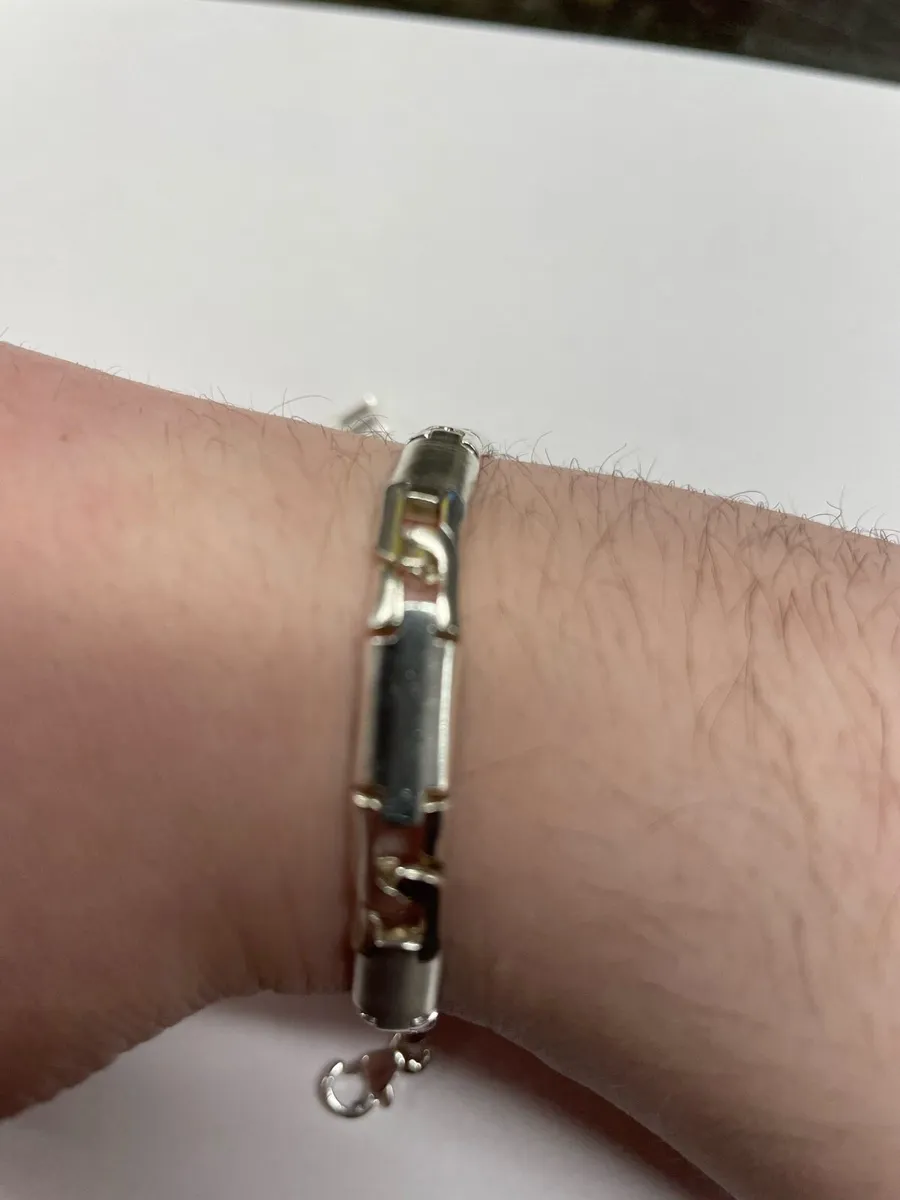Mens silver 925 bracelet - Image 4