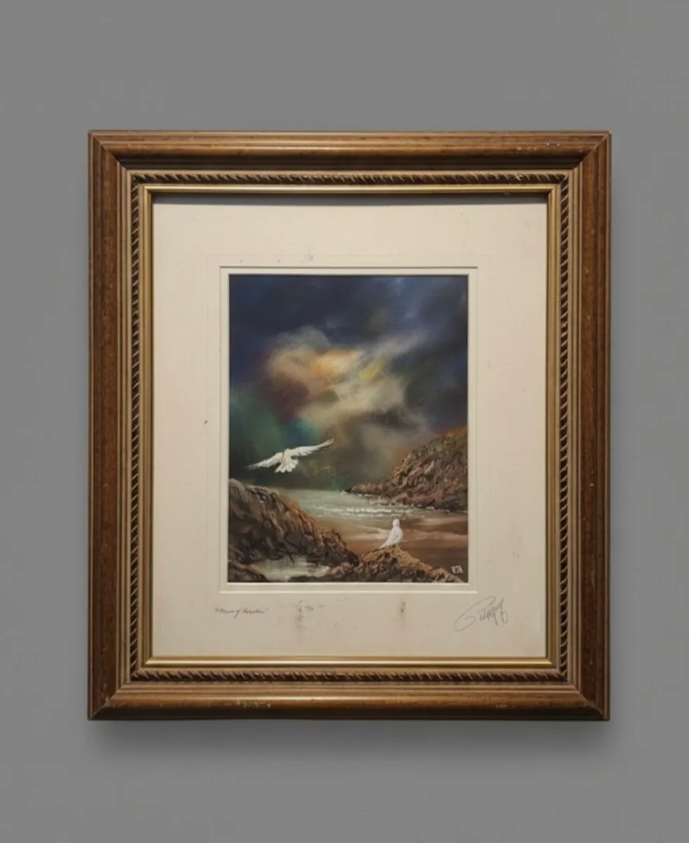 Rare Philip Gray Original Pastel Painting w/C.O.A - Image 1