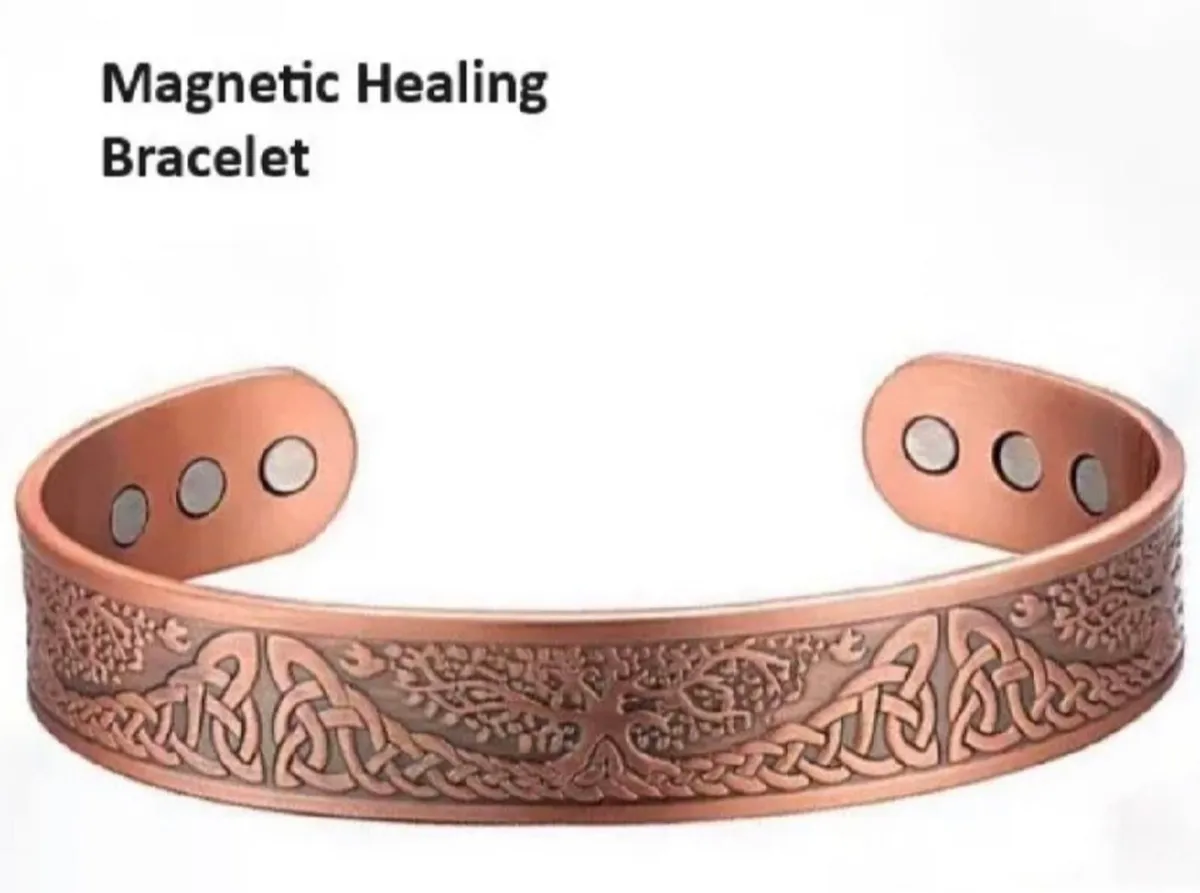 Copper Magnetic Bangle Pain Relief Bracelet NEW - Image 1