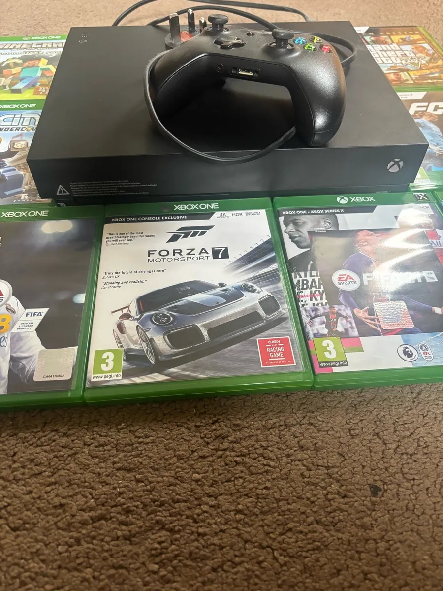 Xbox 1 X With 11 games - Image 2