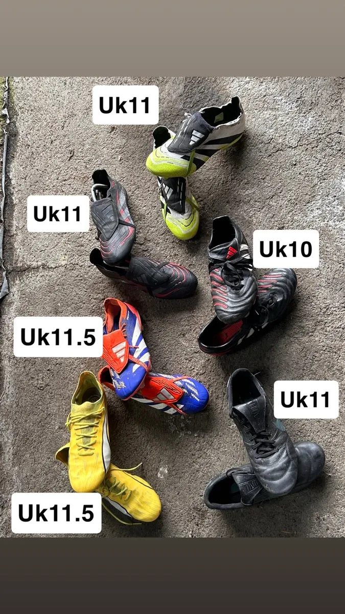 Selection of football boots - Image 1
