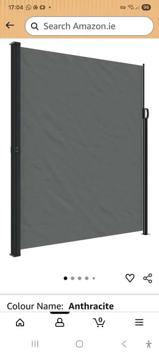 Retractable side awning for patio - Image 3