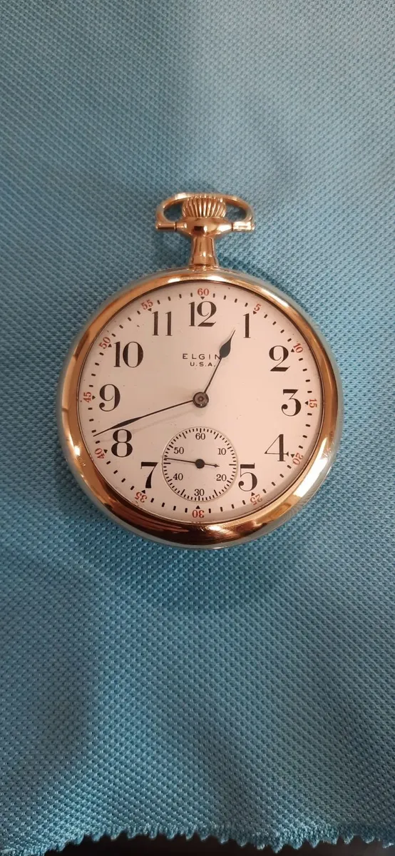 GOLD ELGIN POCKET WATCH - Image 2