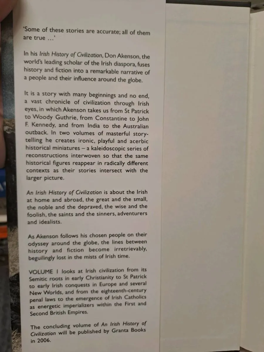An Irish History of Civilization Vol. 1 - Image 4
