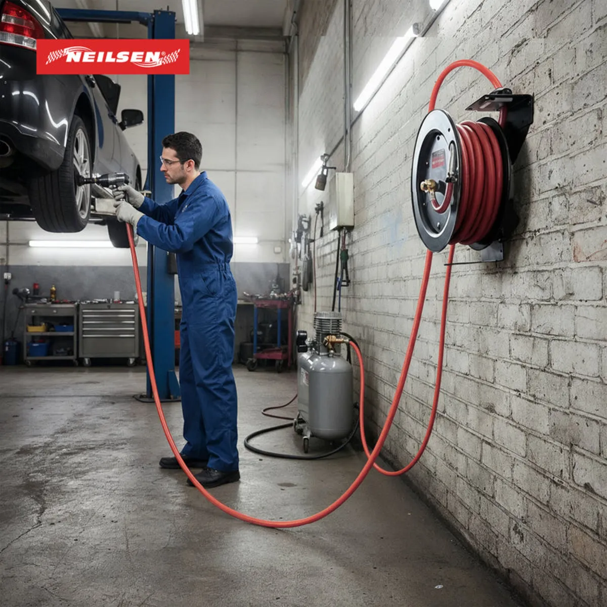 3/8in.50ft Air Hose Reel - Image 4