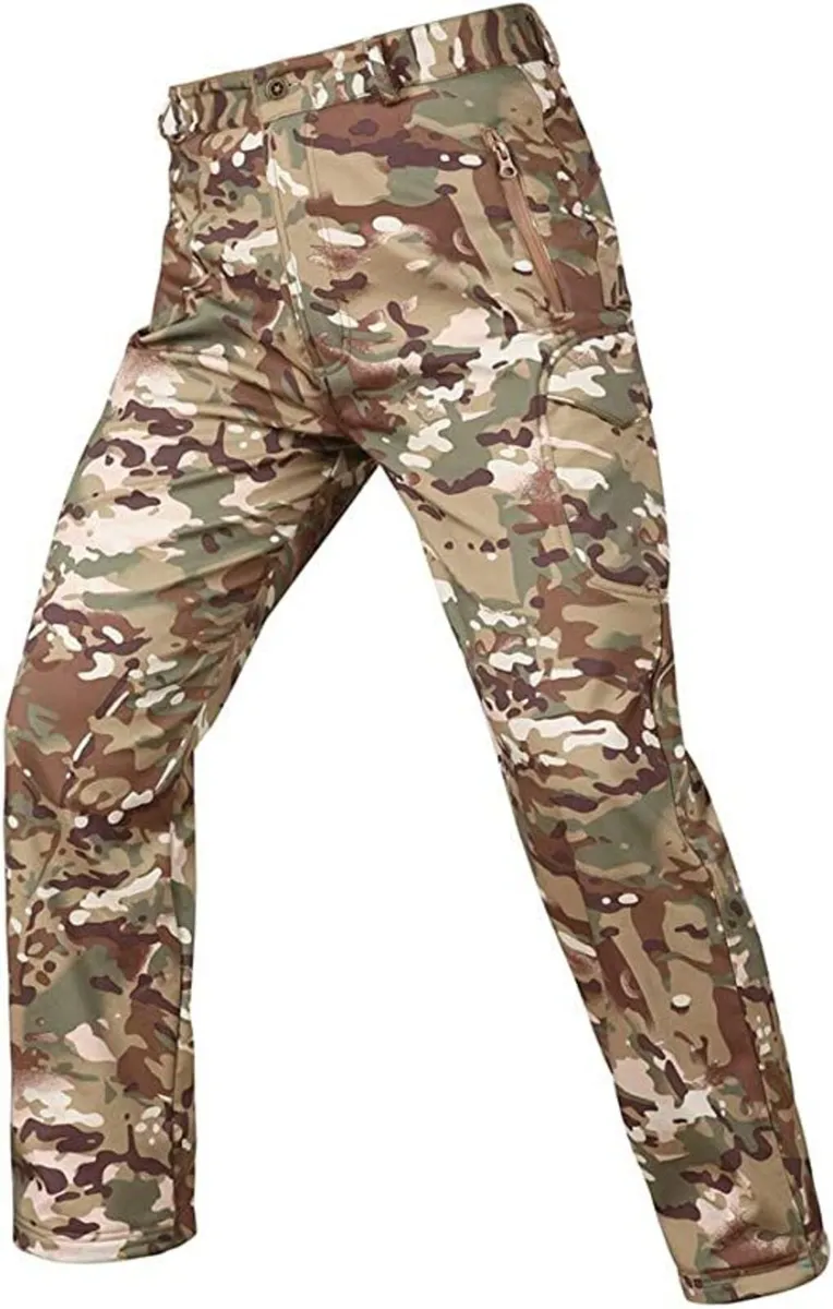 Tactical Camouflage Softshell Trousers L,2XL - Image 1