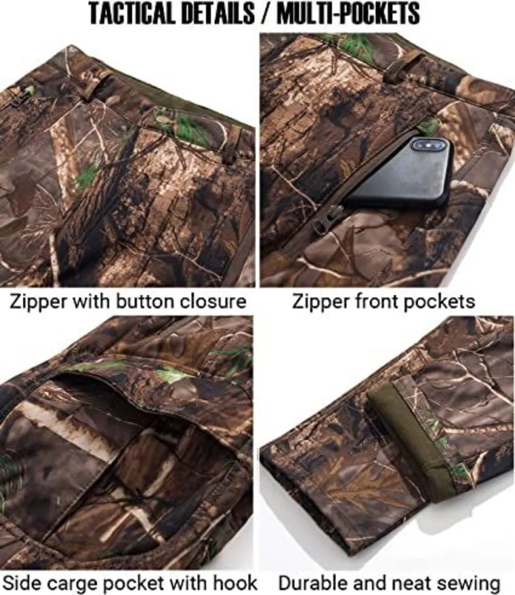 Camouflage Softshell Trousers Tree Camo XL - Image 4