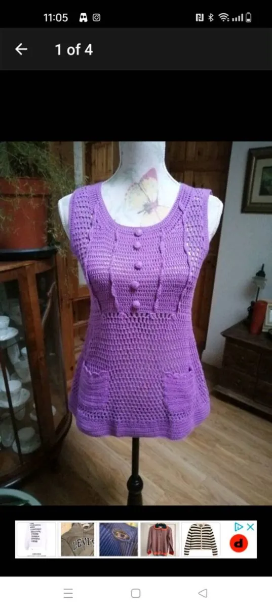 Pennys Lilac knitted top. New with tags. Size 8. € - Image 1