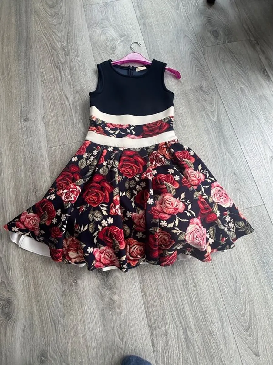 Designer Monnalisa Dress with Jacket - Image 2