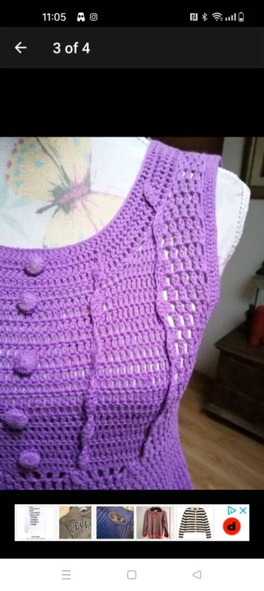 Pennys Lilac knitted top. New with tags. Size 8. € - Image 3