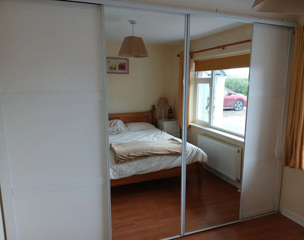 Sliding doors + tracks, free to take - Image 1