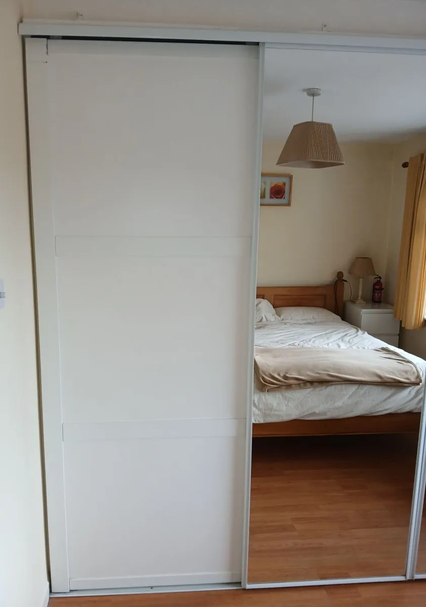 Sliding doors + tracks, free to take - Image 2