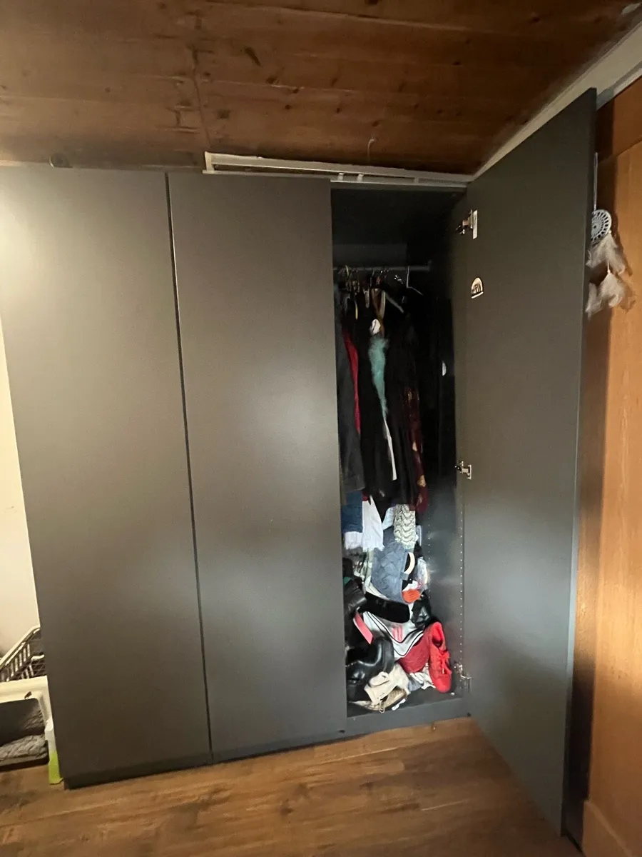 Grey IKEA Wardrobe - Image 3