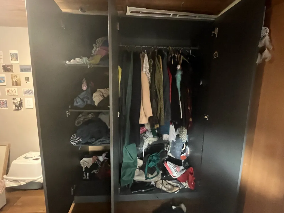 Grey IKEA Wardrobe - Image 4