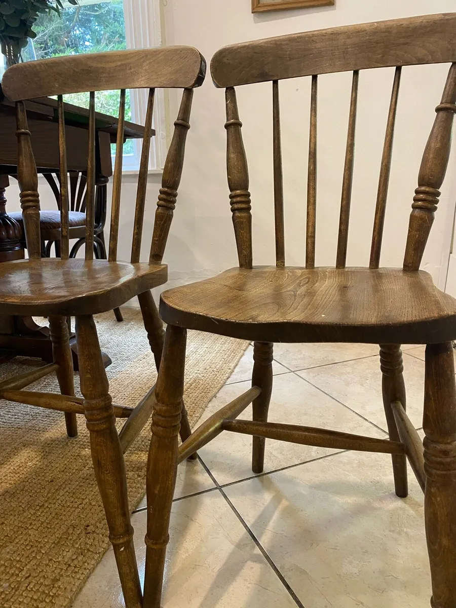 Solid Wood Dining Chairs - Image 1