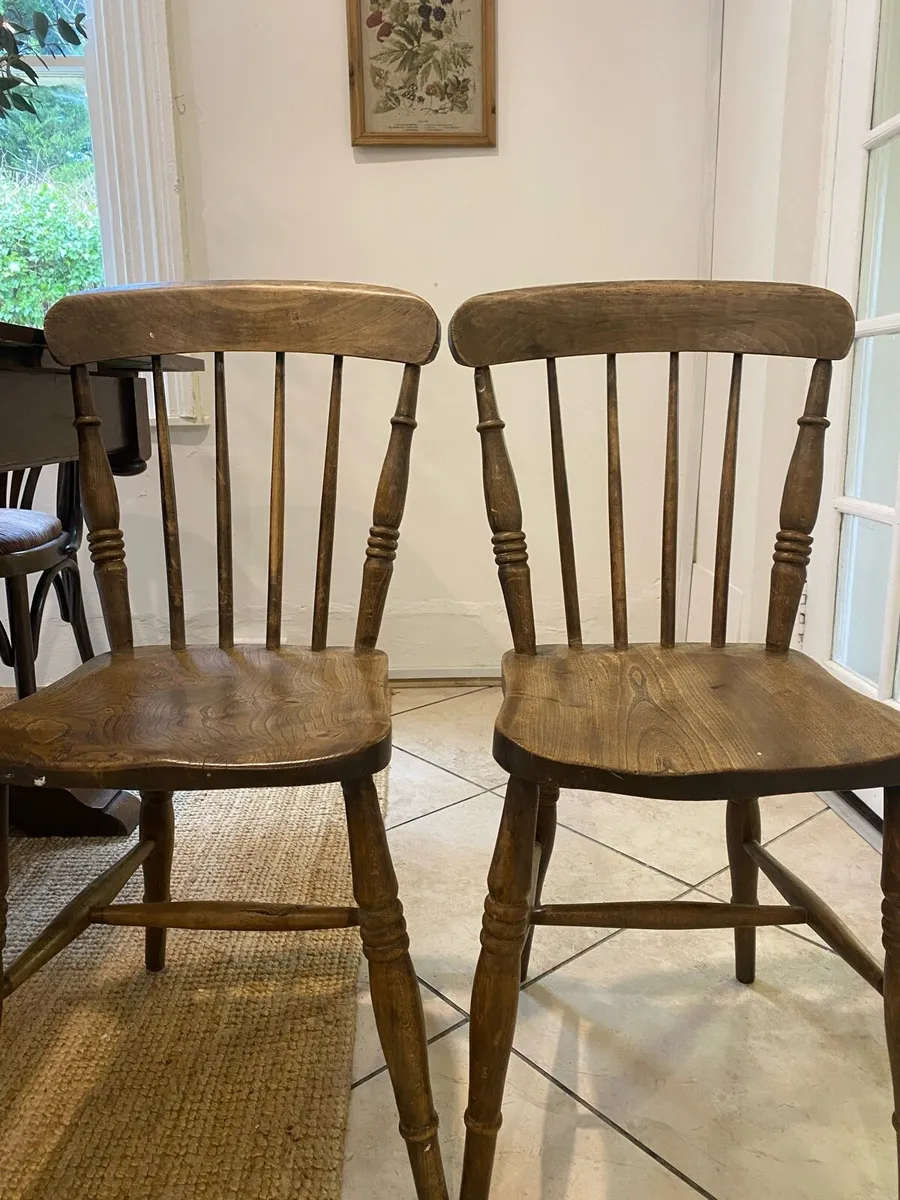 Solid Wood Dining Chairs - Image 2