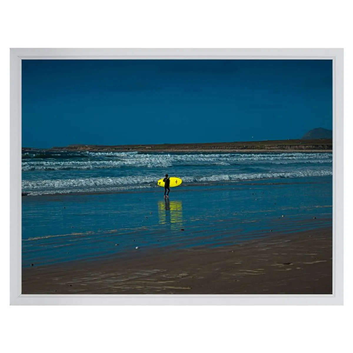 Solitary Surfer - fine art photography framed - Image 1