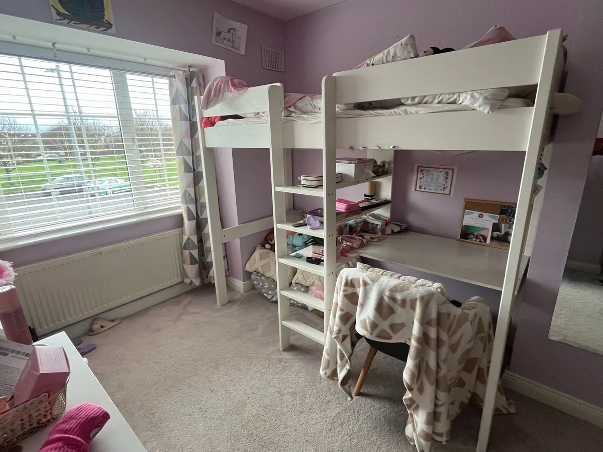 Children’s Hi-Sleeper Bed with Built in Desk - Image 1