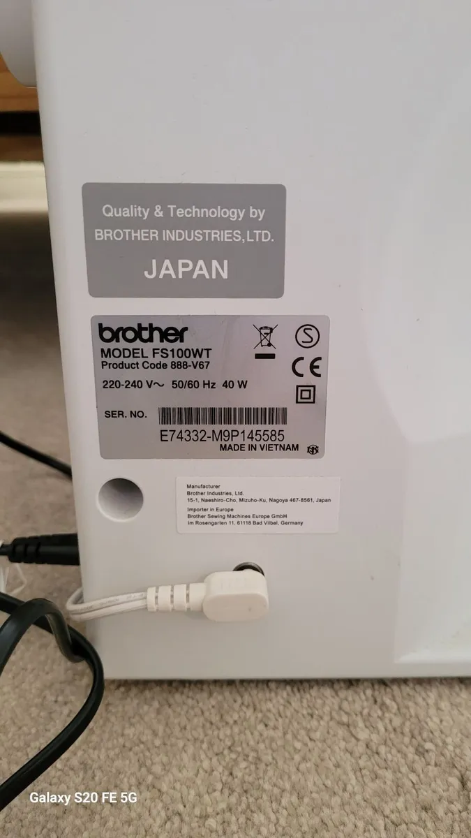 Sewing Machine Brother fs100wt - Image 3