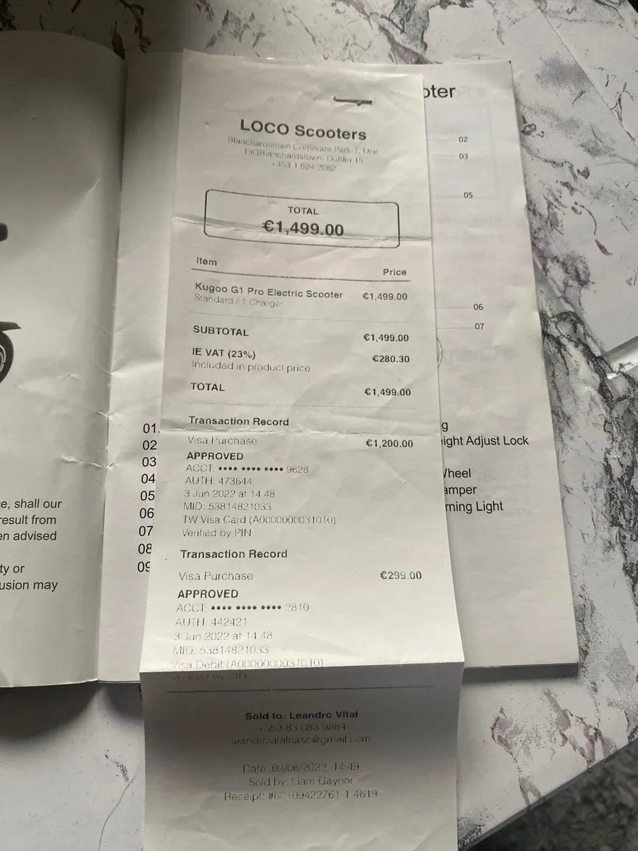 Kugoo G1 pro electric scooter - Image 3