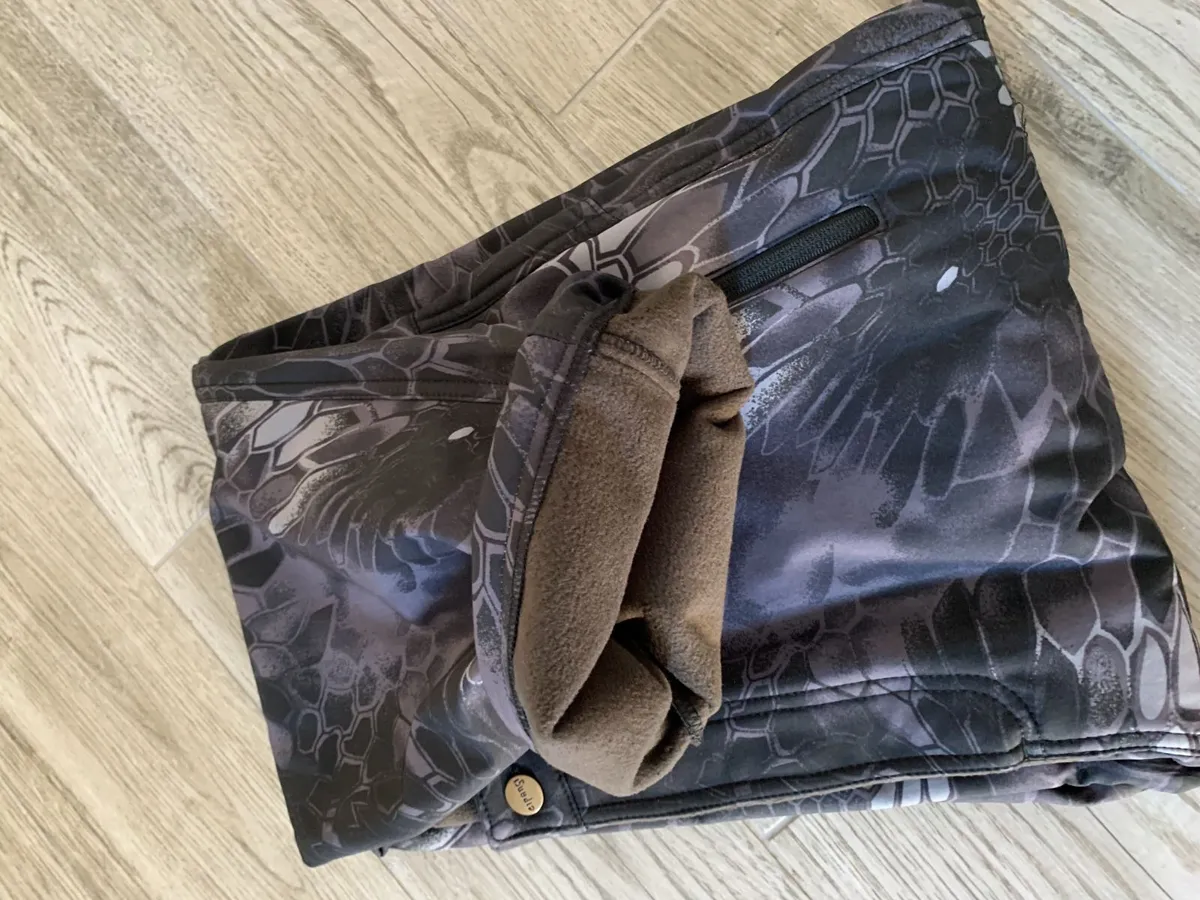 Camouflage Softshell Trousers Black python XL - Image 3