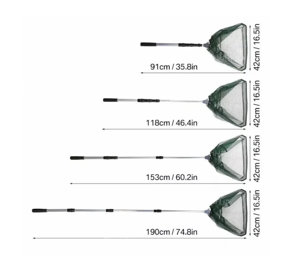 Fishing Landing Net Telescopic 1.9metre NEW - Image 2