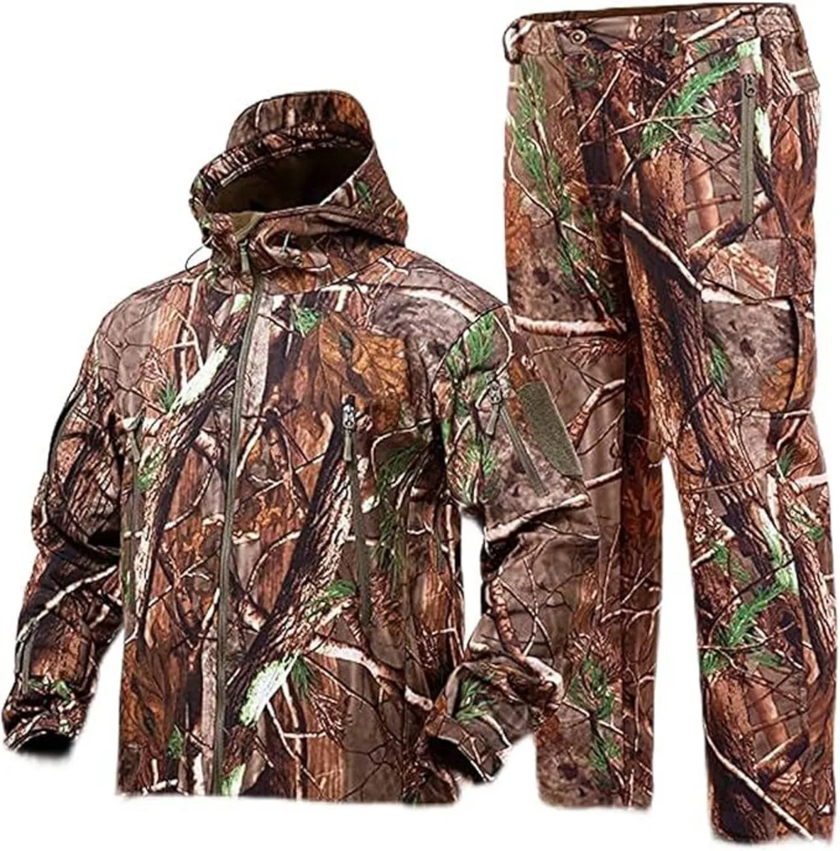 Camouflage Jacket and Trousers set, Tree Camo L - Image 1