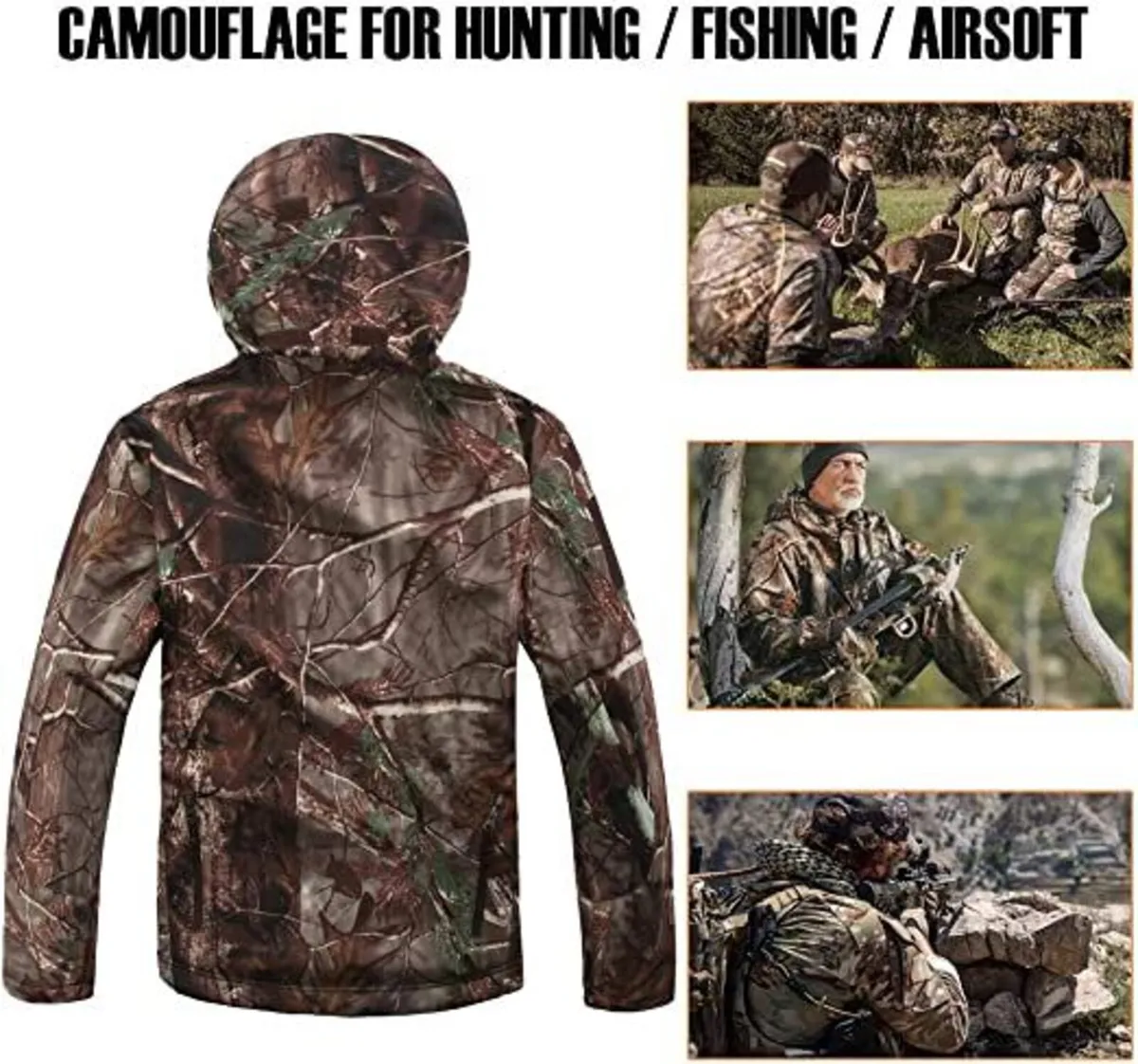 Camouflage Jacket and Trousers set, Tree Camo L - Image 3